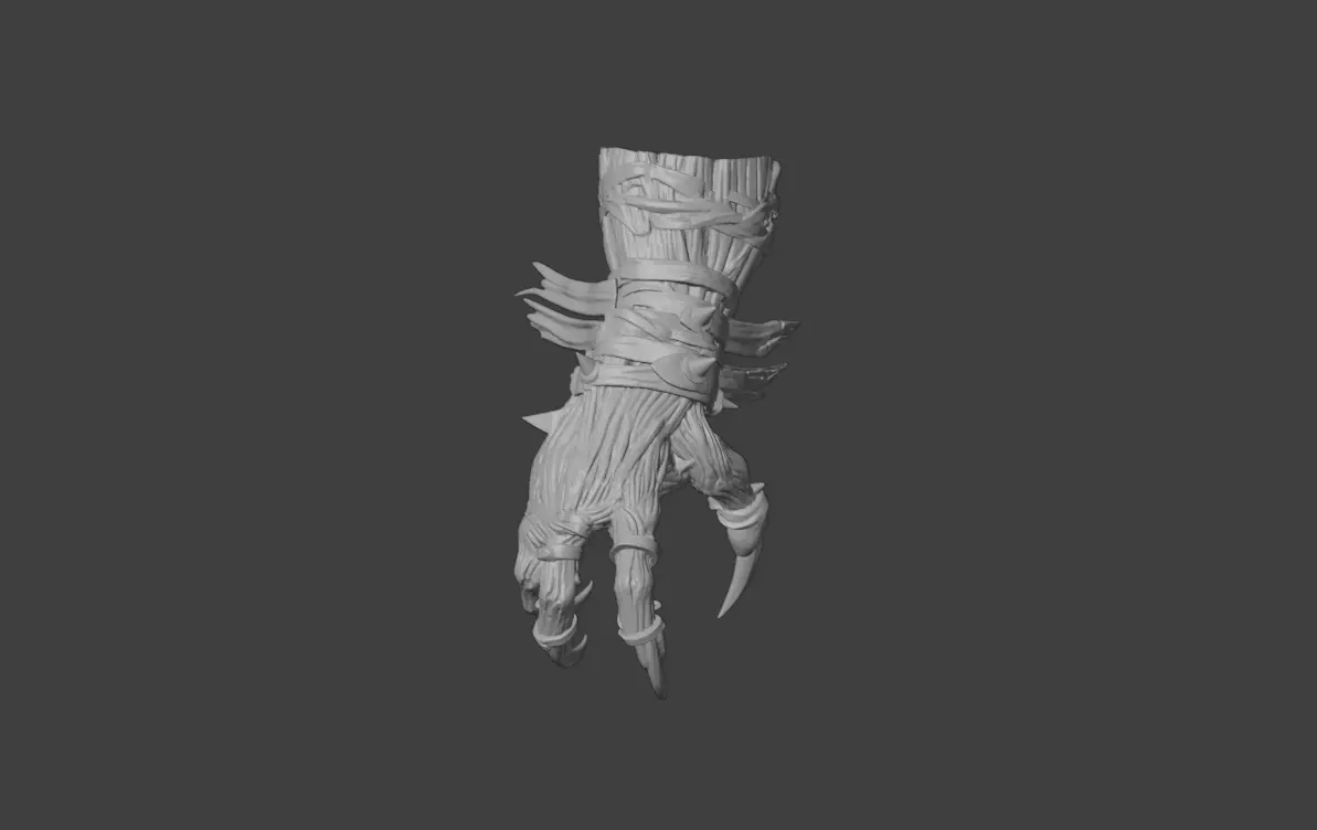 Dreadclaw Gauntlet Low-poly 3D model_21