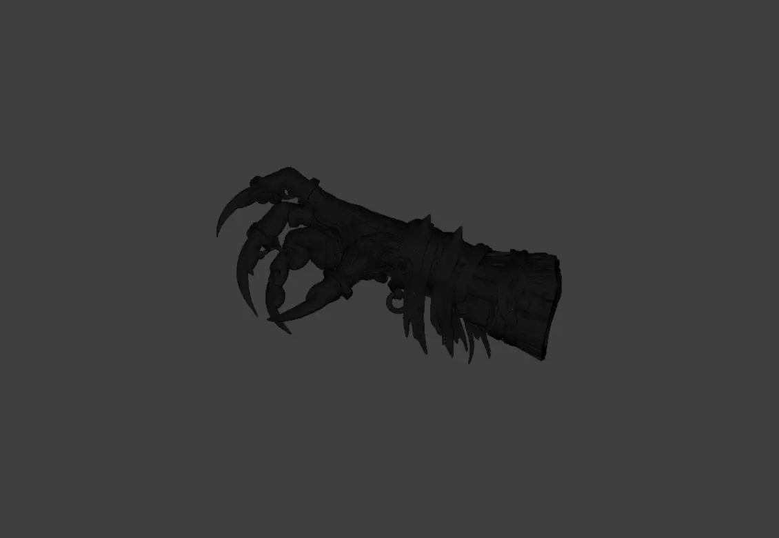 Dreadclaw Gauntlet Low-poly 3D model_23