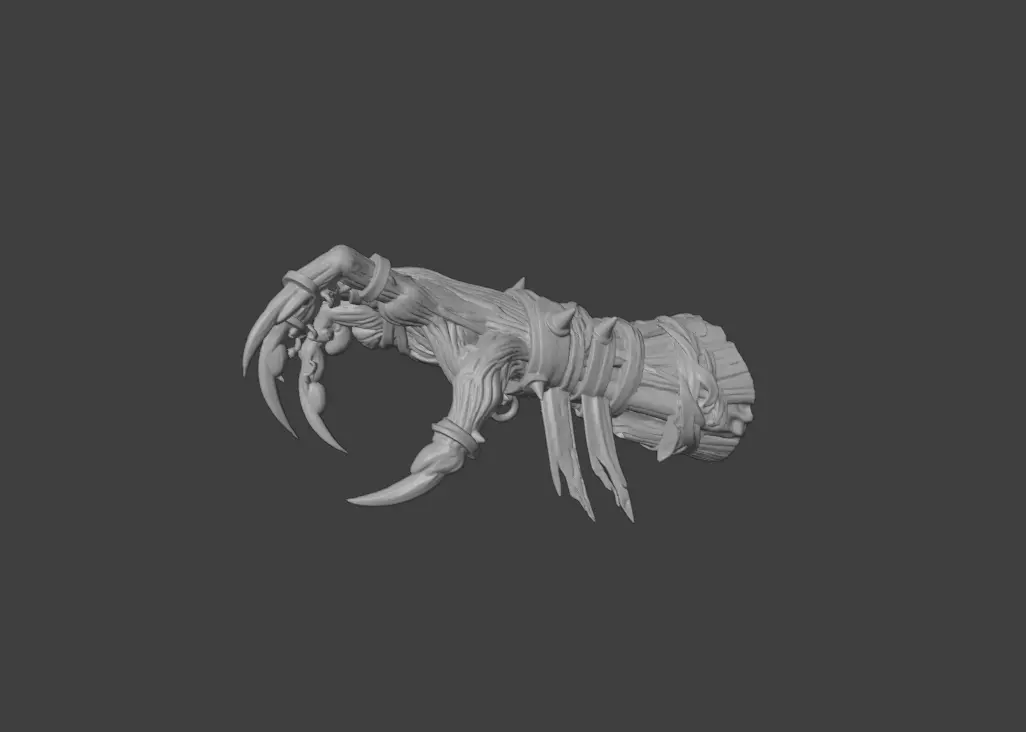 Dreadclaw Gauntlet Low-poly 3D model_15