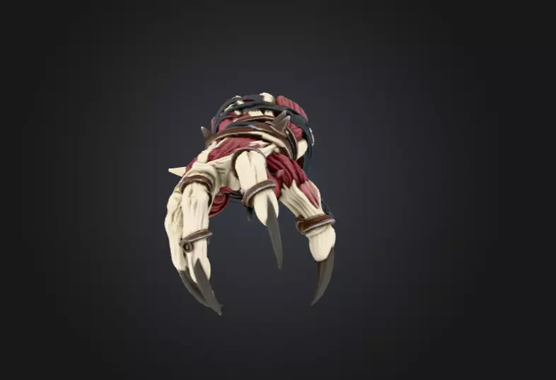 Dreadclaw Gauntlet Low-poly 3D model_10