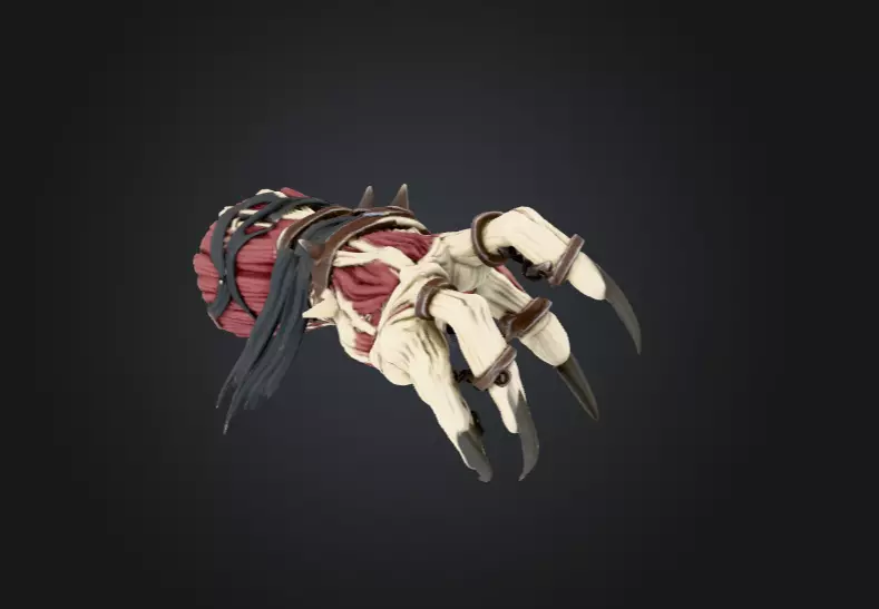 Dreadclaw Gauntlet Low-poly 3D model_11