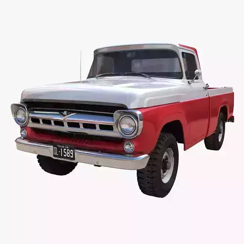 50s American 4x4 pickup truck