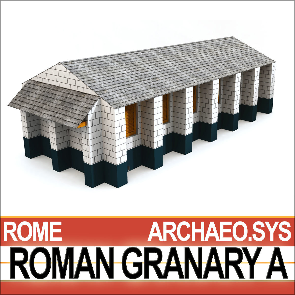 Roman Granary A 3D model_4