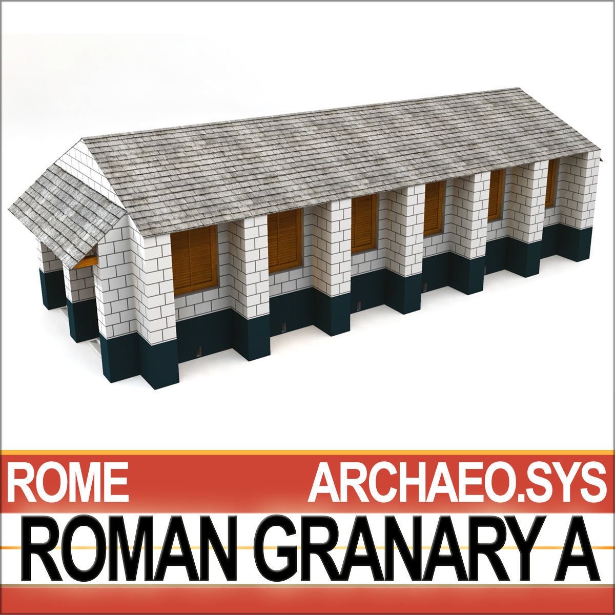 Roman Granary A 3D model_2