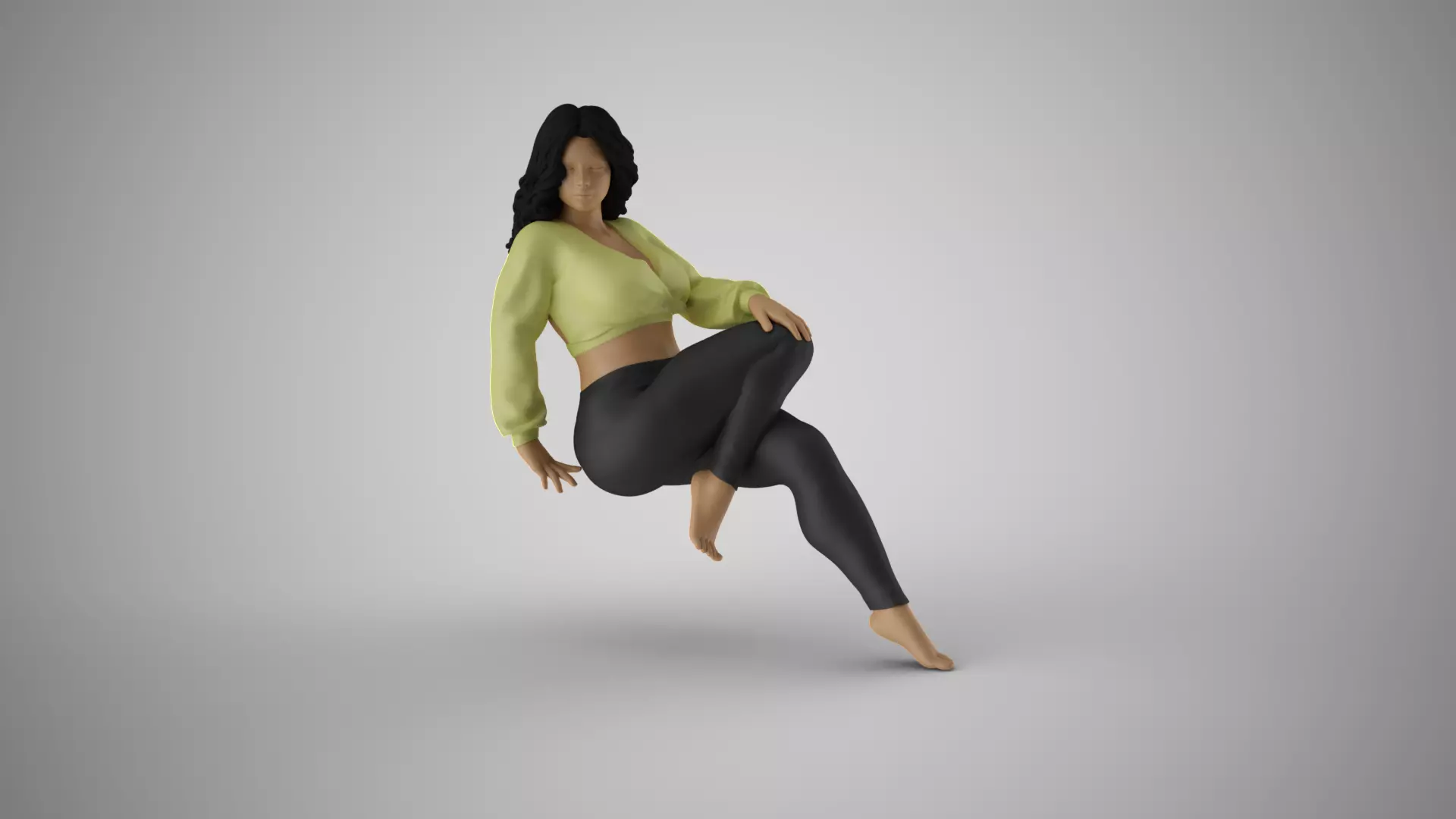 Serene Female 3D print model_0