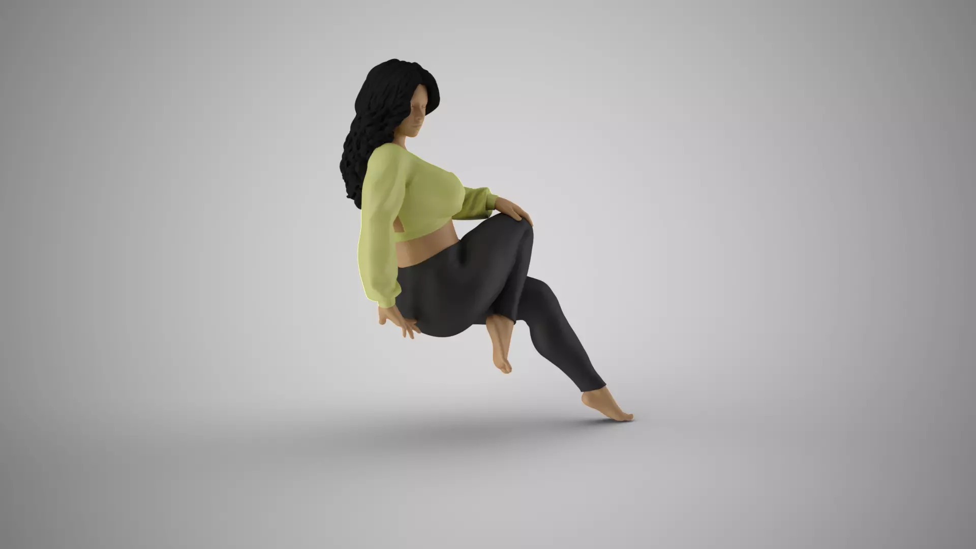 Serene Female 3D print model_4