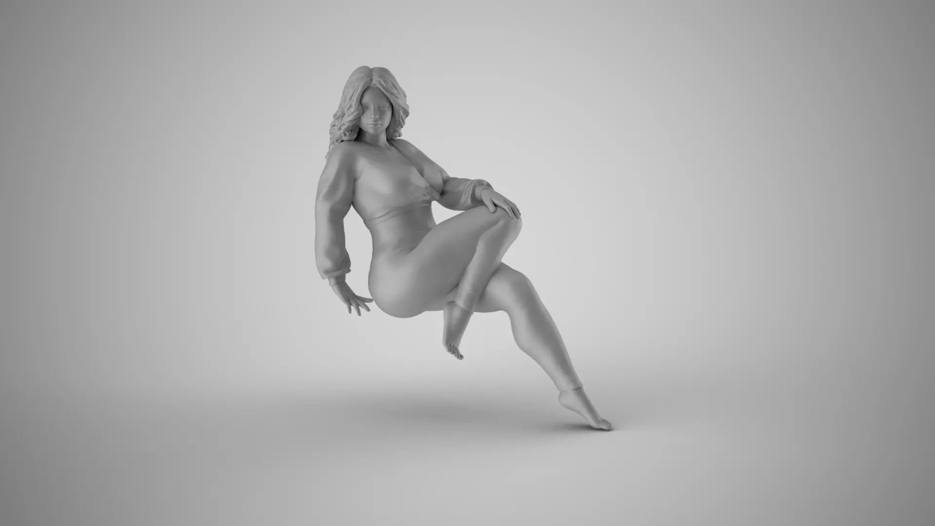 Serene Female 3D print model_2