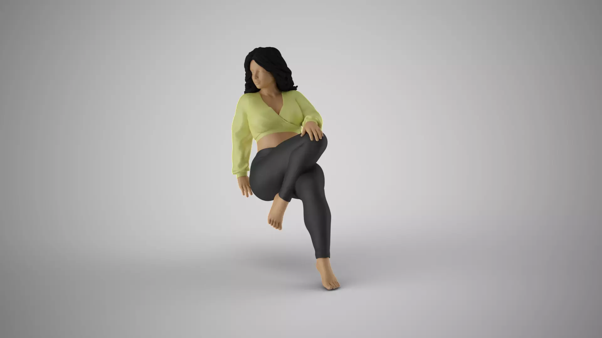 Serene Female 3D print model_10