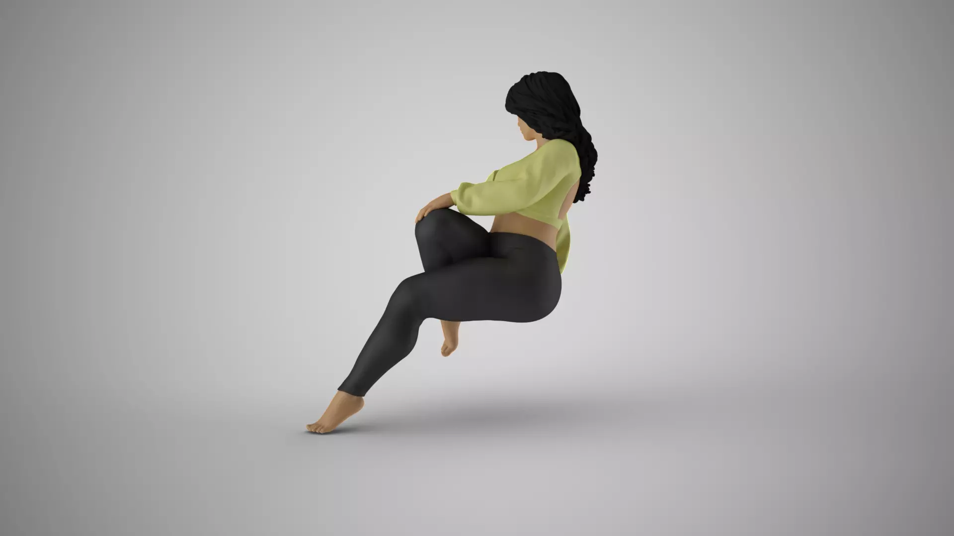 Serene Female 3D print model_8