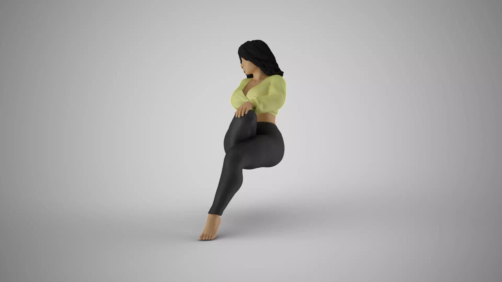 Serene Female 3D print model_9