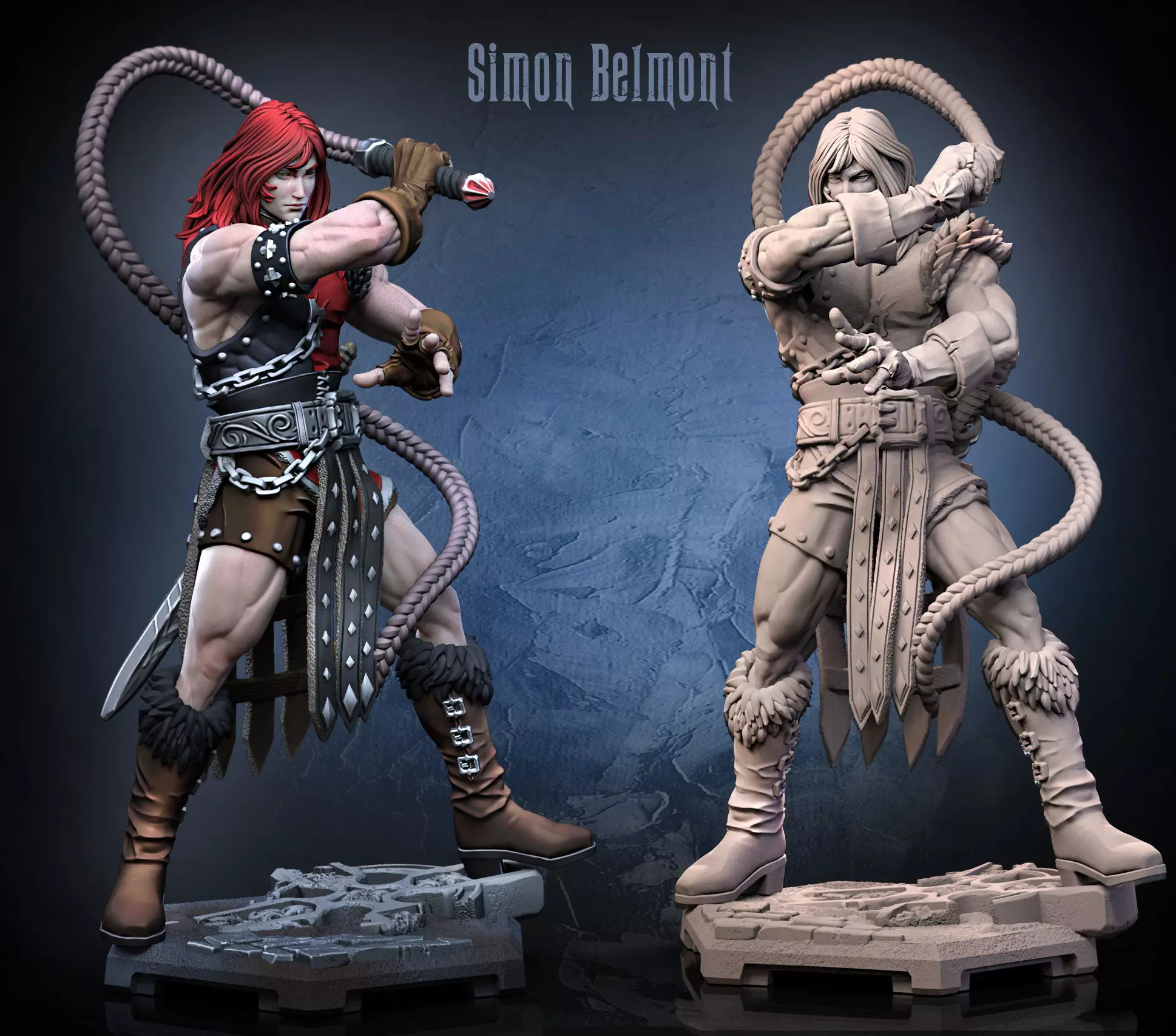 Simon Belmont Chronicles 3D print model_0