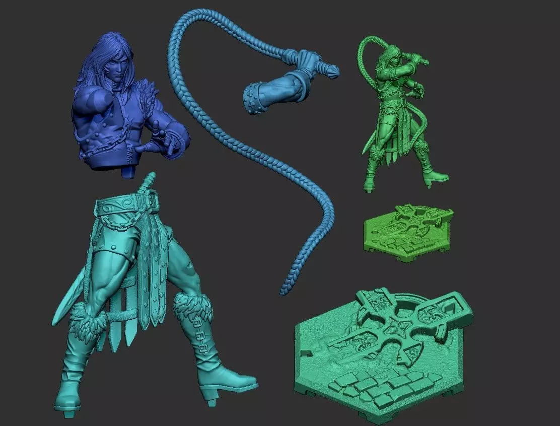 Simon Belmont Chronicles 3D print model_1