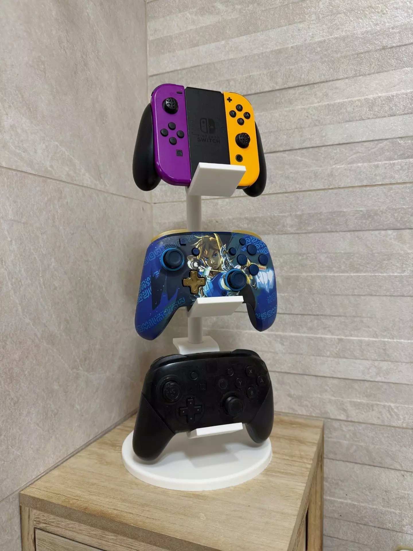 Universal Printable Controller Stand Two Size Versions 3D print model_4