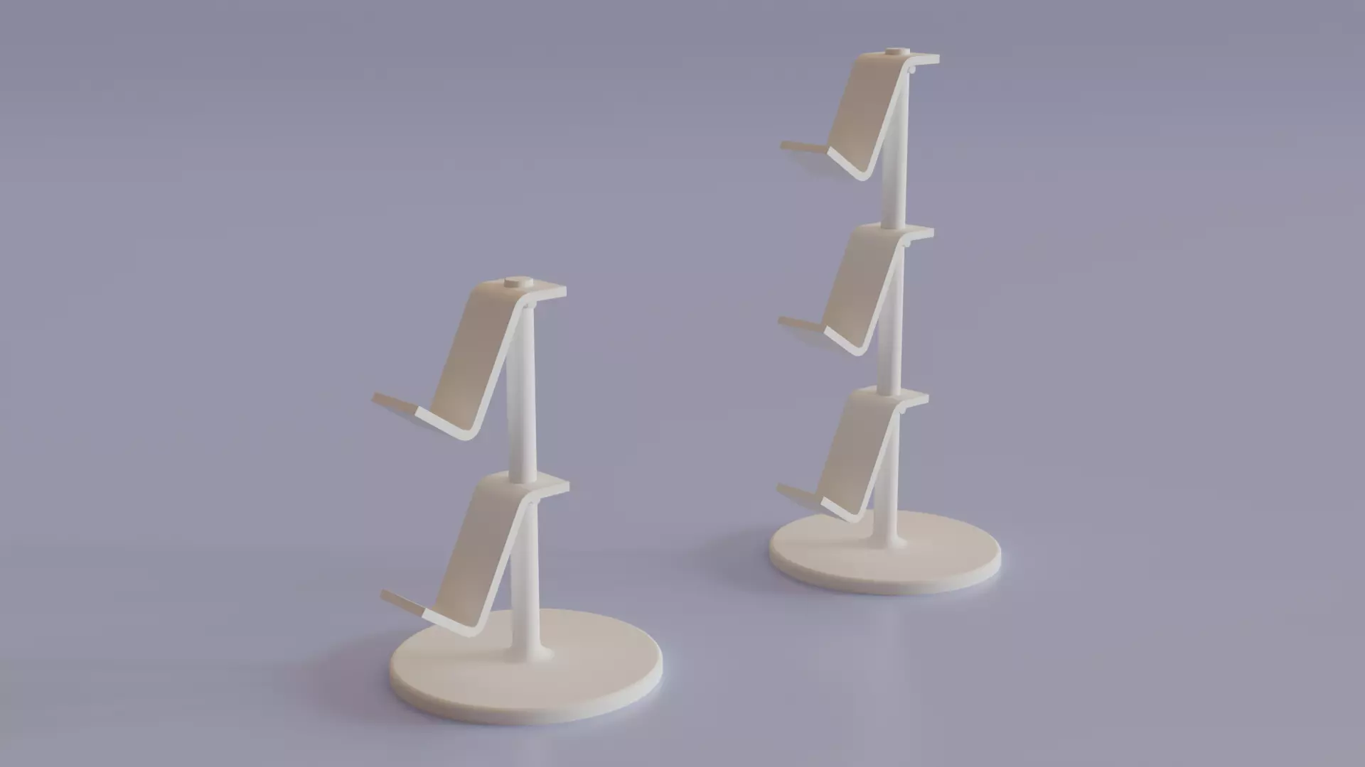 Universal Printable Controller Stand Two Size Versions 3D print model_1