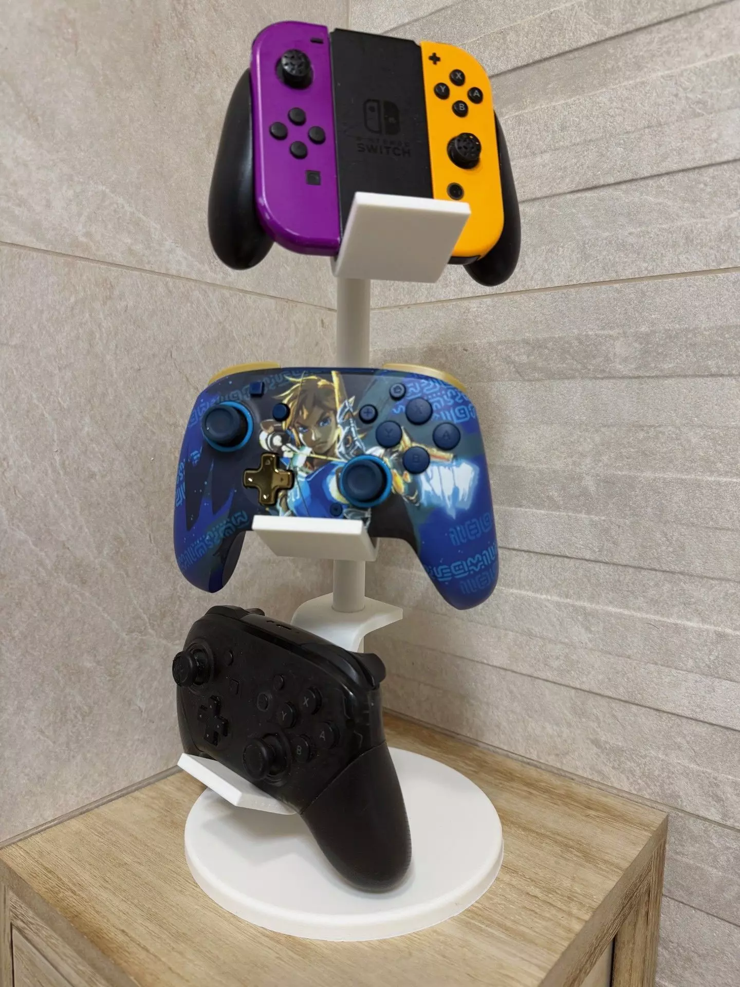 Universal Printable Controller Stand Two Size Versions 3D print model_9