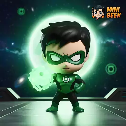 Mini Geek Green Lantern Chibi