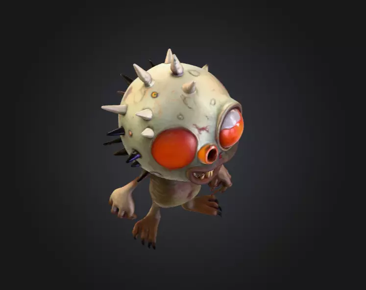 Eyeball Monster Low-poly 3D model_8