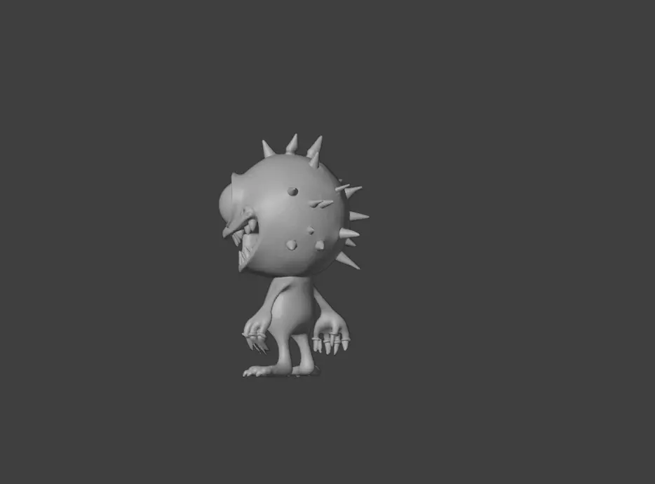 Eyeball Monster Low-poly 3D model_19
