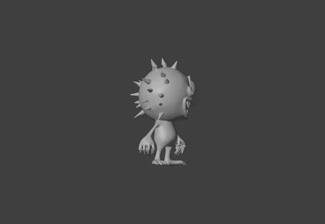 Eyeball Monster Low-poly 3D model_17