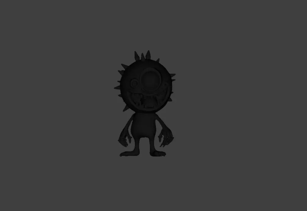 Eyeball Monster Low-poly 3D model_22
