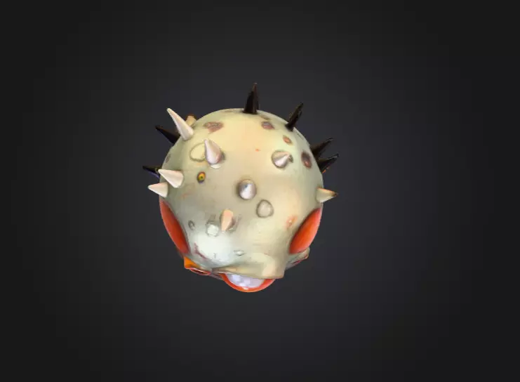 Eyeball Monster Low-poly 3D model_13