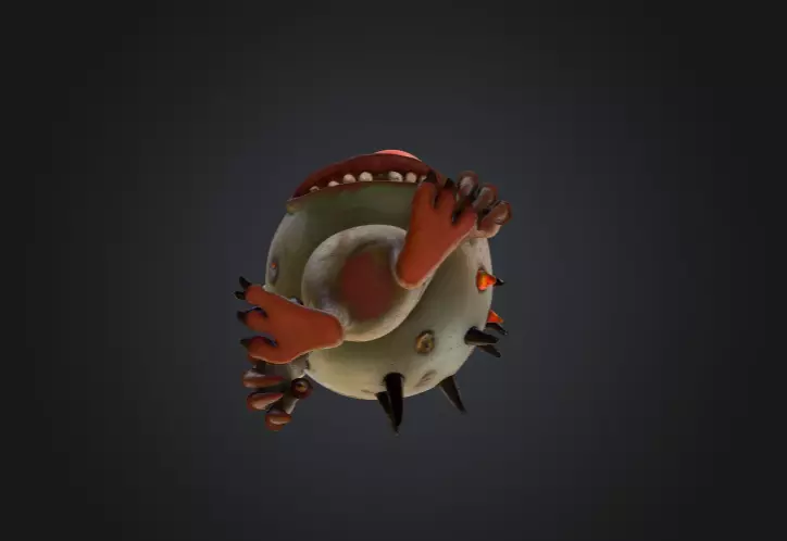 Eyeball Monster Low-poly 3D model_14