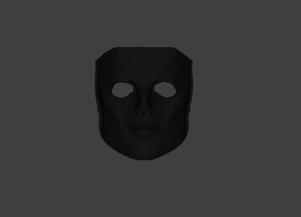Silence Reaver Mask Low-poly 3D model_23