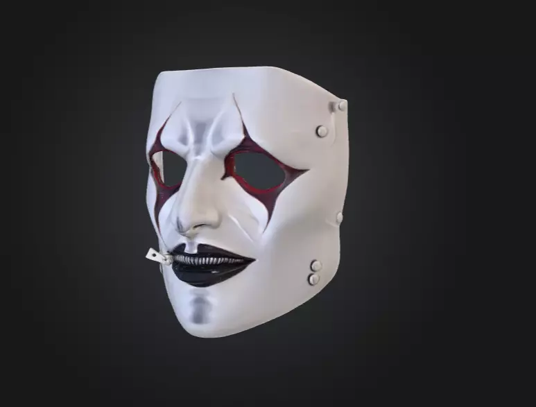 Silence Reaver Mask Low-poly 3D model_7
