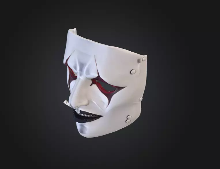 Silence Reaver Mask Low-poly 3D model_10