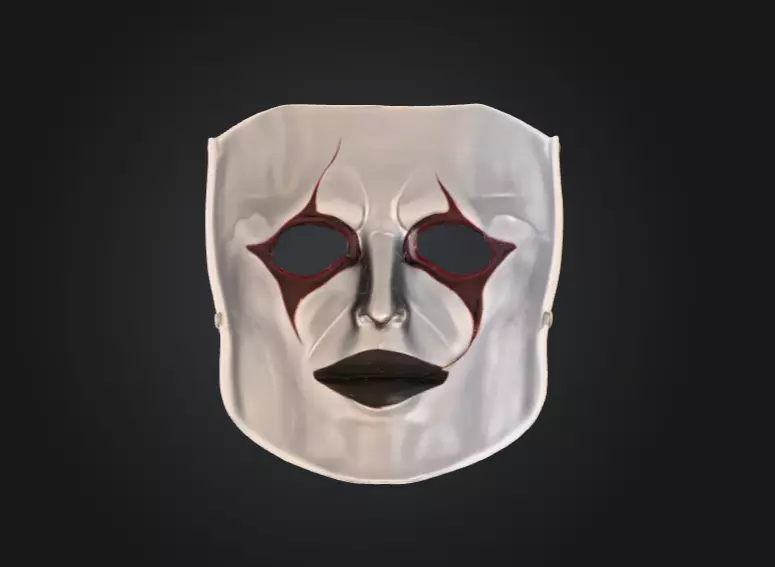 Silence Reaver Mask Low-poly 3D model_4