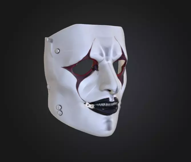 Silence Reaver Mask Low-poly 3D model_1