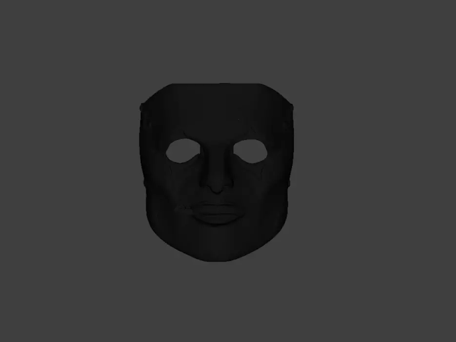 Silence Reaver Mask Low-poly 3D model_21