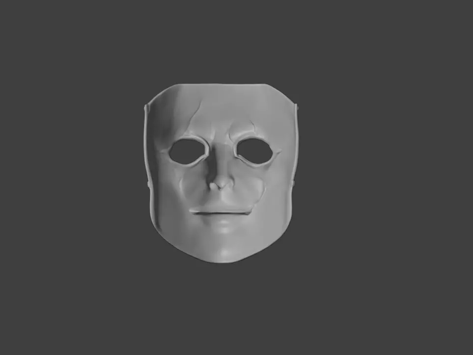 Silence Reaver Mask Low-poly 3D model_17