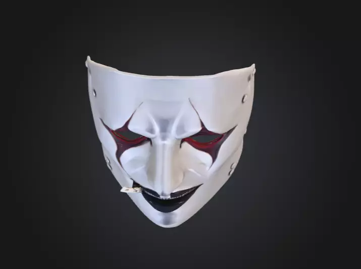 Silence Reaver Mask Low-poly 3D model_8