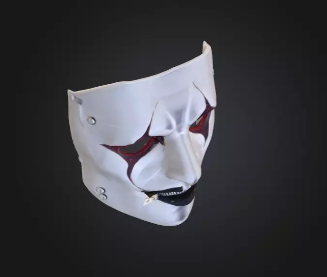 Silence Reaver Mask Low-poly 3D model_9