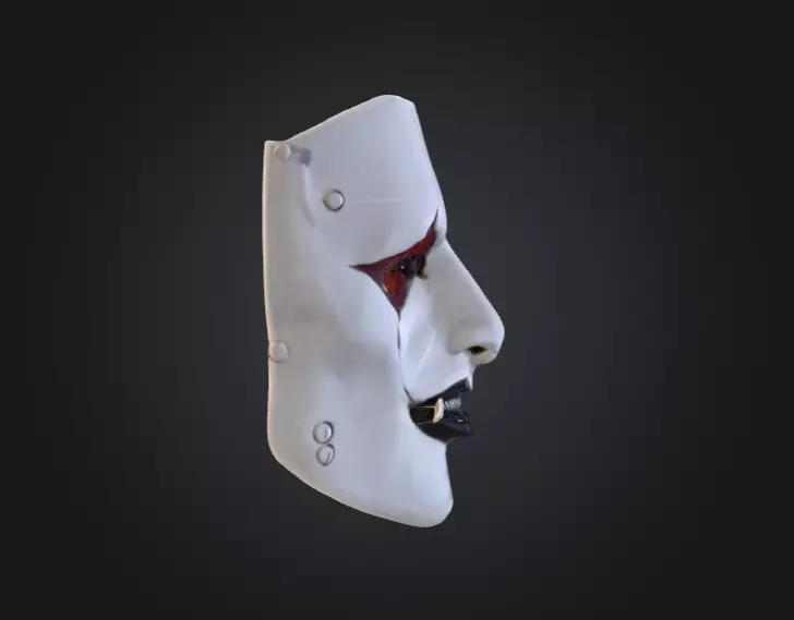 Silence Reaver Mask Low-poly 3D model_2