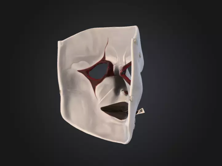 Silence Reaver Mask Low-poly 3D model_3