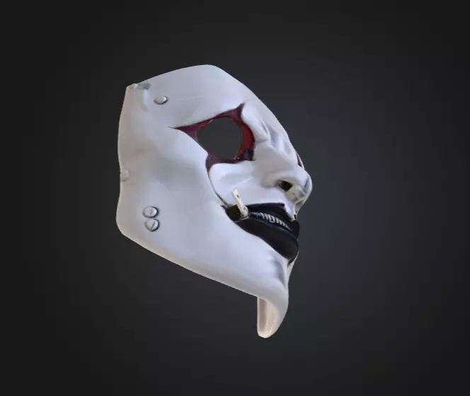 Silence Reaver Mask Low-poly 3D model_12