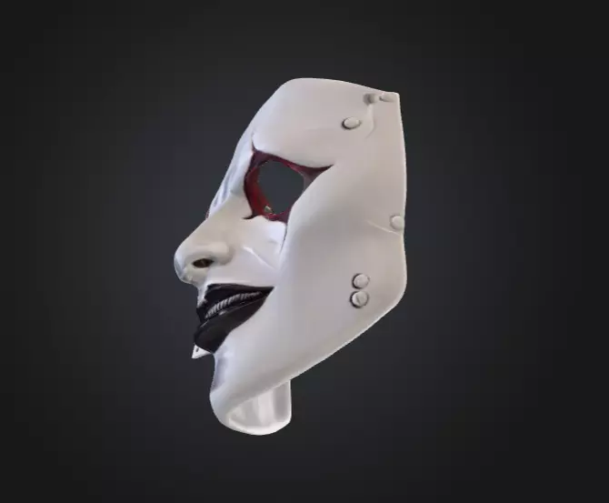 Silence Reaver Mask Low-poly 3D model_13