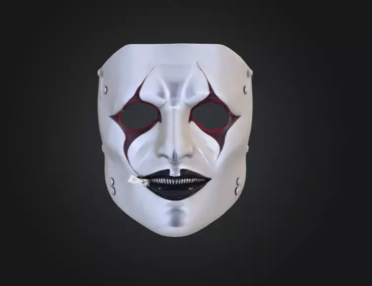 Silence Reaver Mask Low-poly 3D model_0