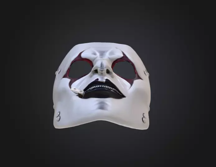Silence Reaver Mask Low-poly 3D model_11
