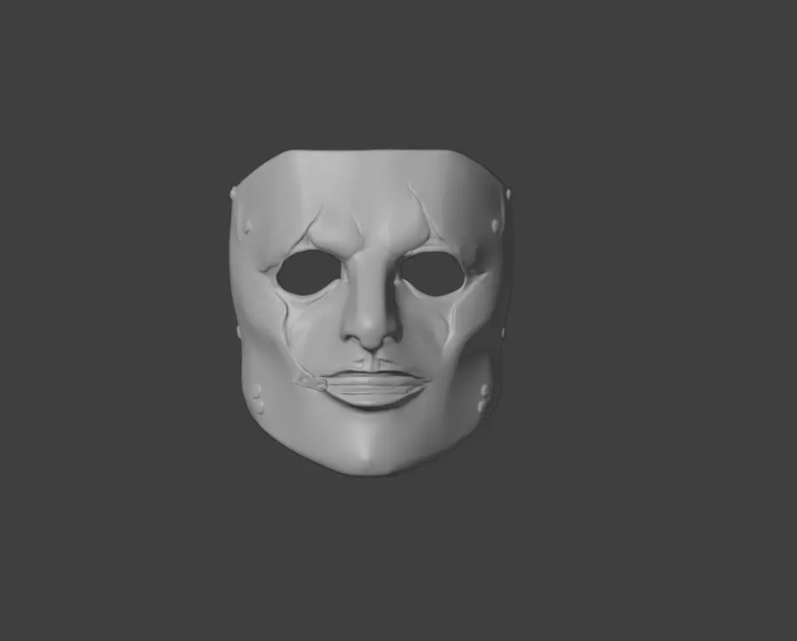 Silence Reaver Mask Low-poly 3D model_15