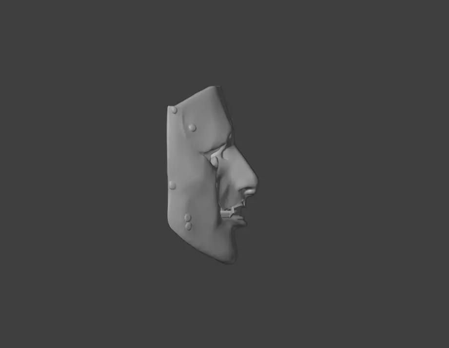 Silence Reaver Mask Low-poly 3D model_16