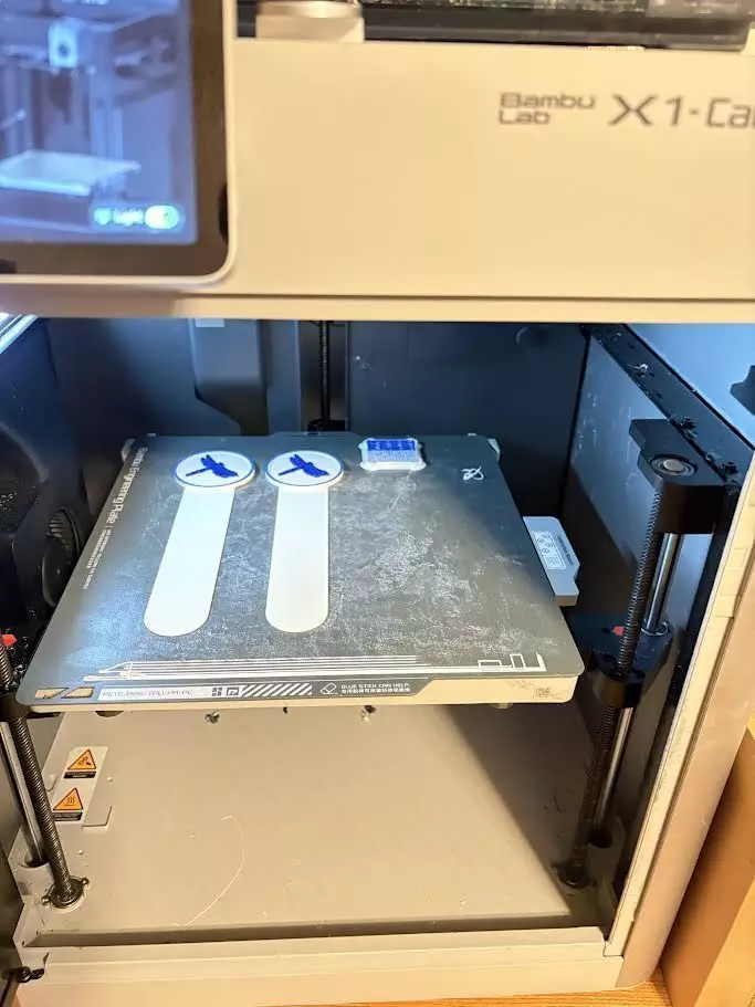 Bookmark with Dragonfly Logo 3D print model_1