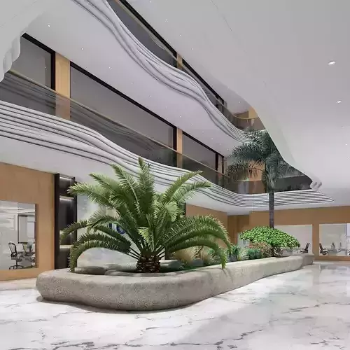 Headquarter Office with Plant Bed