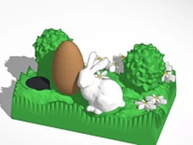 The Easter Bunny Free 3D print model
