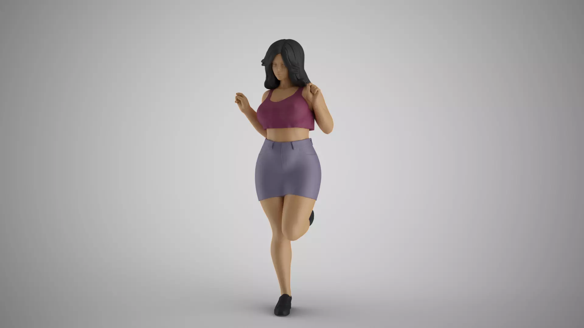 Female Bounce 3D print model_0