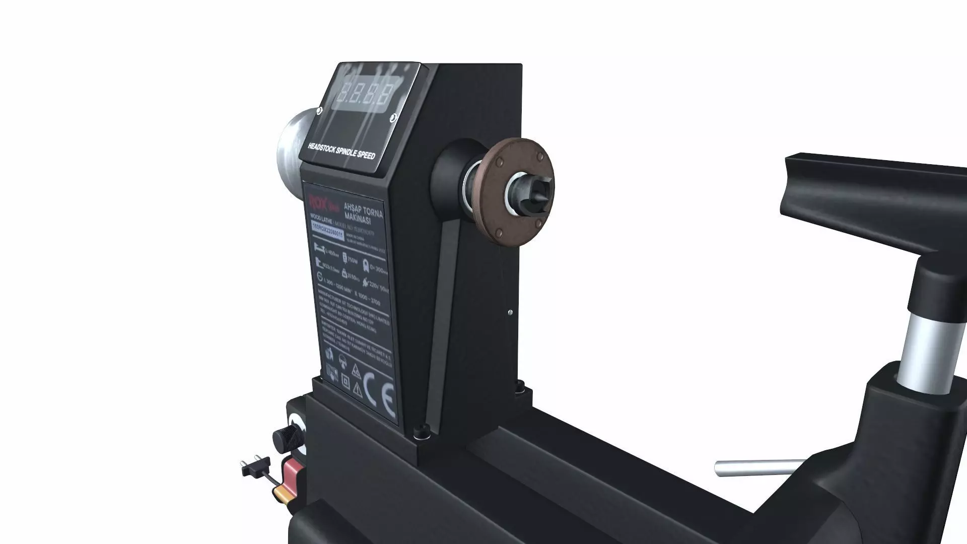 Lathe Machine - Rox Wood 0179 3D model_6