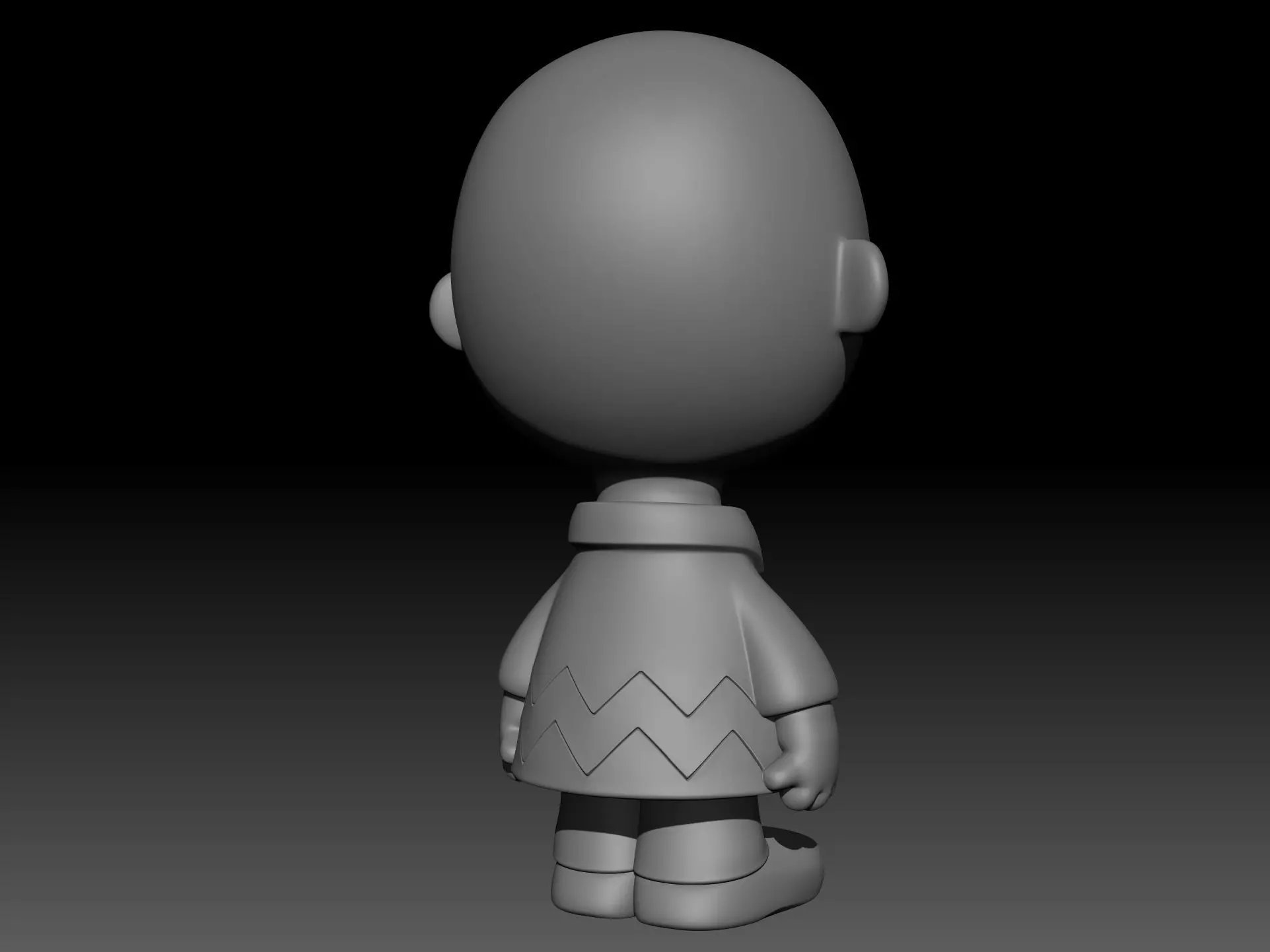Charlie Brown 3D Print - Regular and Christmas 3D print model_5