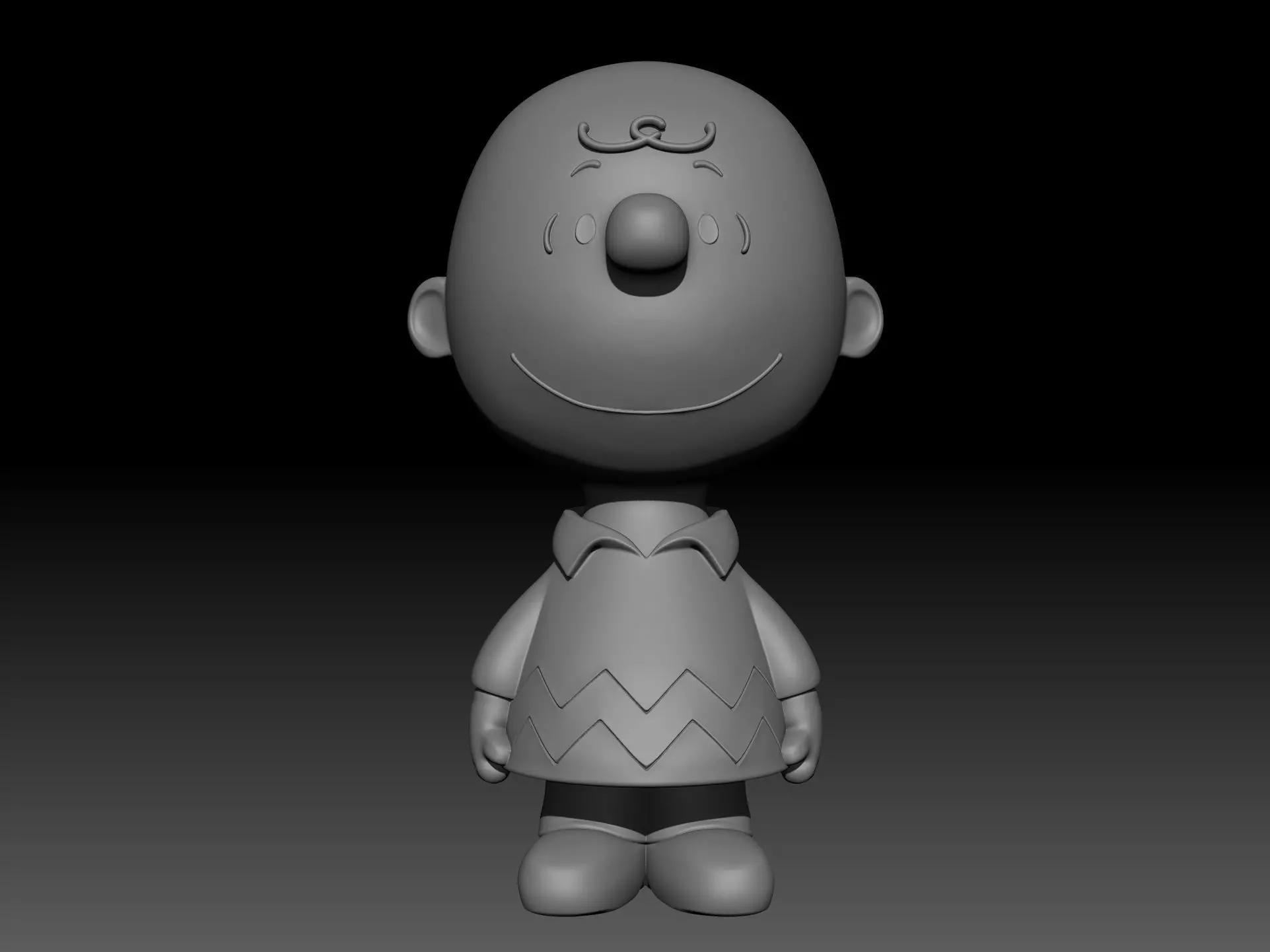 Charlie Brown 3D Print - Regular and Christmas 3D print model_1